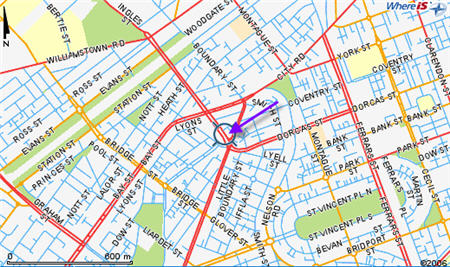 Map - Ingles St, Port Melbourne